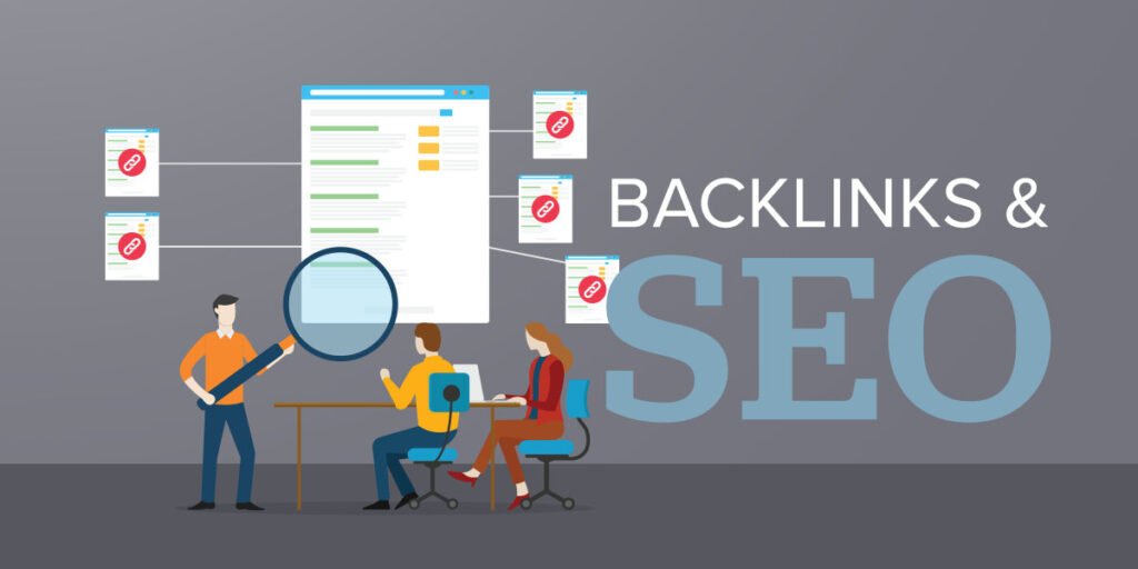 Illustration explaining what SEO backlinks are and how inbound links connect websites